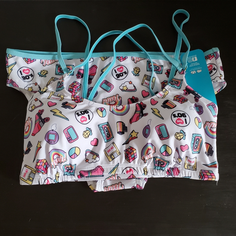 Undercurrent bikini white 90s design size large